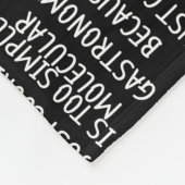 Molecular Gastronomy Kitchen Science Chemistry フリースブランケット (角)