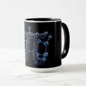 Molecular Pi Day Chemistry Science Coffee マグカップ (正面右)