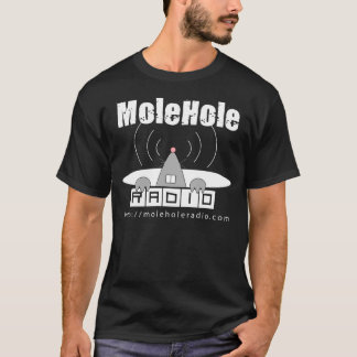 MoleHoleの無線の黒 Tシャツ