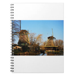 Molens in Nederlands landschap. ノートブック