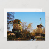 Molens in Nederlands landschap. ポストカード (正面/裏面)