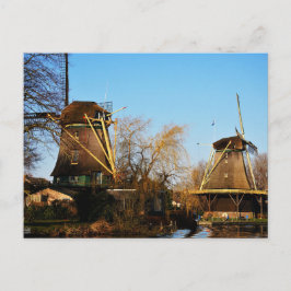 Molens in Nederlands landschap. ポストカード