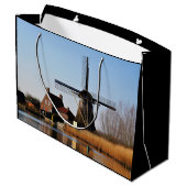 Molens in Nederlands landschap. ラージペーパーバッグ (裏面アングル)