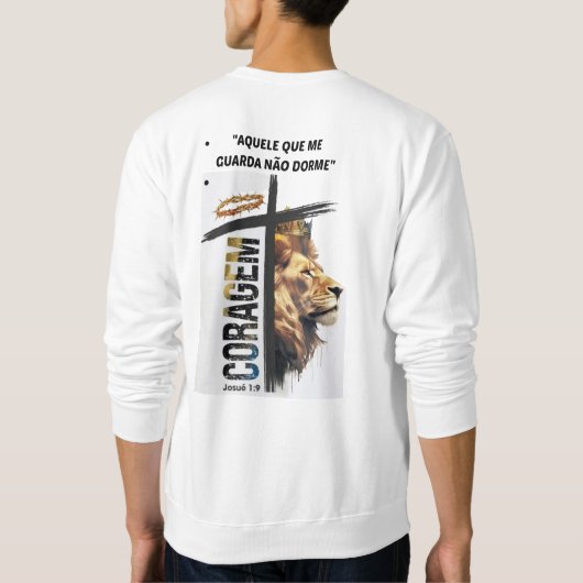 Moletom "Aquele que me guarda não dorme" スウェットシャツ (裏面)