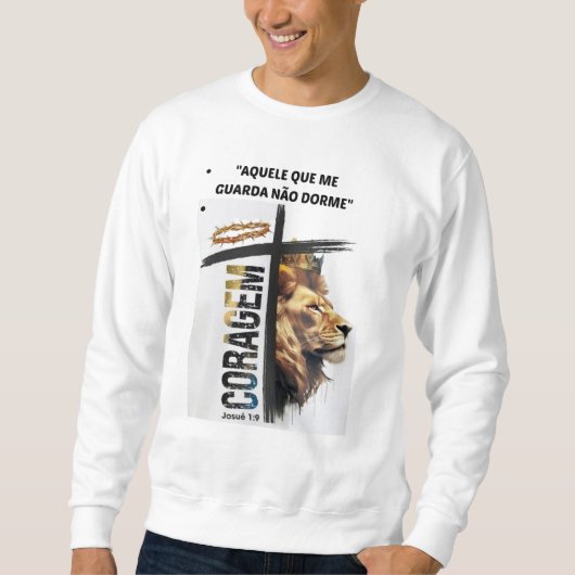 Moletom  "Aquele que me guarda não dorme" スウェットシャツ (正面)