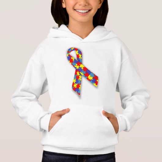 Moletom Infantil Feminino com Capuz Laço (正面)