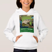 Moletom Infantil Feminino com Capuz Via Pantanal (正面)