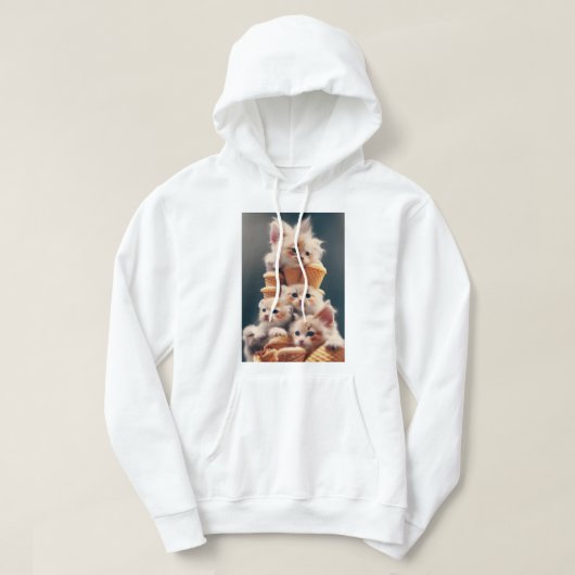 Moletom sorvete e gatinhos パーカ (デザイン正面)