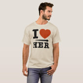 Moleton "I Heart Her" Tシャツ (正面フル)