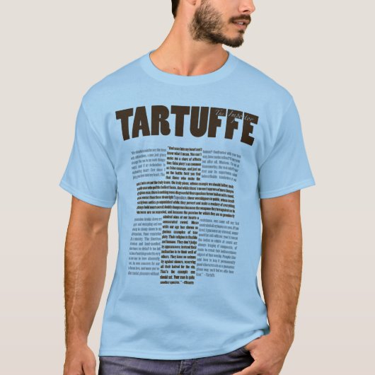 Moliere著Tartuffe Tシャツ (正面)