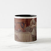 Moliere 1850年著「Tartuffe」からの場面 ツートーンマグカップ (中央)