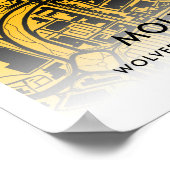 Molineux Stadiumのマップ – Wolverhampton Wandeers FC ポスター (角)