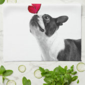 Mollie Mäusekind Boston Terrier キッチンタオル (折り畳み)