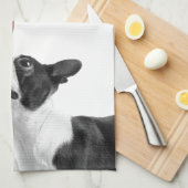 Mollie Mäusekind Boston Terrier キッチンタオル (四つ折り)