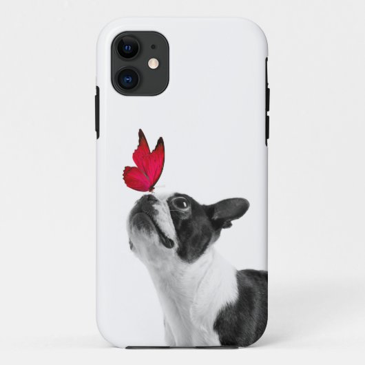 Mollie Mäusekind Boston Terrier Case-Mate iPhoneケース (裏面)