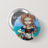 "Mollyモーガン大尉"ボタン 缶バッジ (正面&裏面)