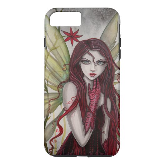 Molly Harrisonによるスカーレットフェアリーファンタジーアート Case-Mate iPhoneケース (裏面)