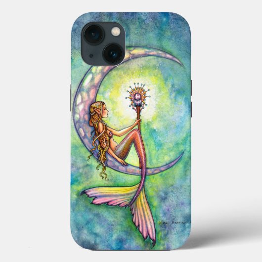 Molly Harrisonによるマーメイド ムーン ファンタジーアート Case-Mate iPhoneケース (裏面)