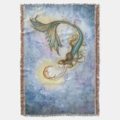 Molly Harrisonによる深海の月の幻想芸術 スローブランケット (正面縦)