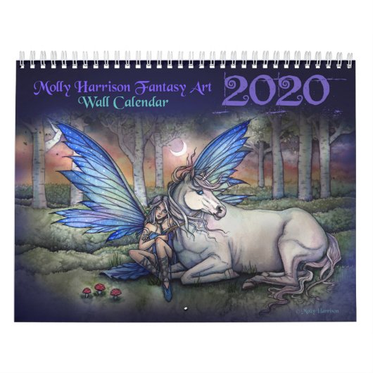 Molly Harrison ファンタジーアート 2020年 カレンダー (カバー)