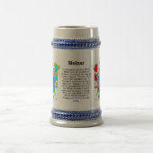 Molnarの家紋ステイン ビールジョッキ (中央)