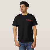 MOLOのラペルテキストと馬の背 Tシャツ (正面フル)