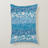 Moloaa湾のハワイのハイビスカスのストライプのなリバーシブル アクセントクッション (正面(垂直))