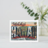 Molokai, Hawaii – ラージレターシーン ポストカード (スタンド正面)