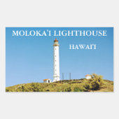 Moloka'i Light house, Hawai'i Stickers 長方形シール (正面)
