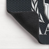 Molon Labeのクロムはグリルのスパルタ式のヘルメットを好みます マウスパッド (コーナー)