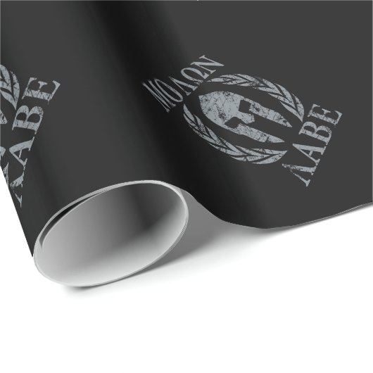 Molon Labeのグランジなスパルタ式のマスク ラッピングペーパー (ロールコーナー)