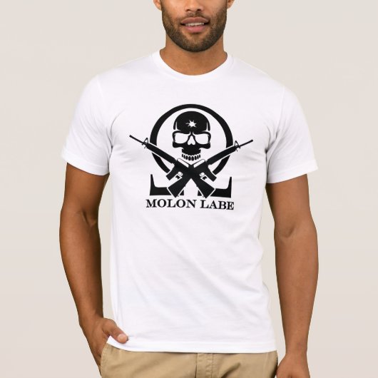 Molon Labeのスカル Tシャツ (正面)