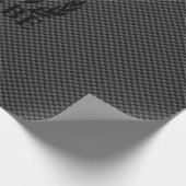 Molon Labeのスパルタ式の戦士の月桂樹カーボン装飾 ラッピングペーパー (角)