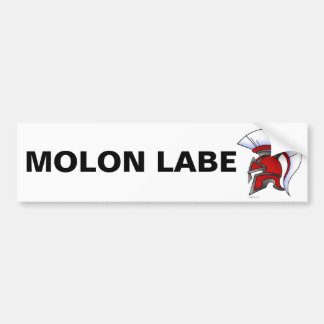 Molon Labeのバンパーステッカー バンパーステッカー