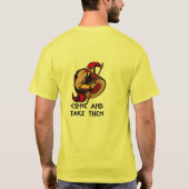 Molon Labeはまたは来られてそれらを取り、 Tシャツ (裏面)