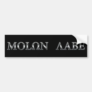 Molon Labe (それを得れば来られる) バンパーステッカー