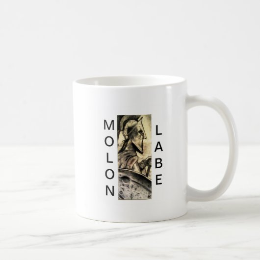 Molon Labe コーヒーマグカップ (右)