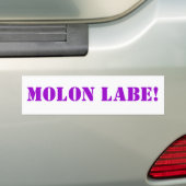 MOLON LABE! バンパーステッカー (車上)