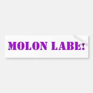 MOLON LABE! バンパーステッカー