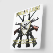 Molon Labe -第2修正 スクエア壁時計 (傾斜)