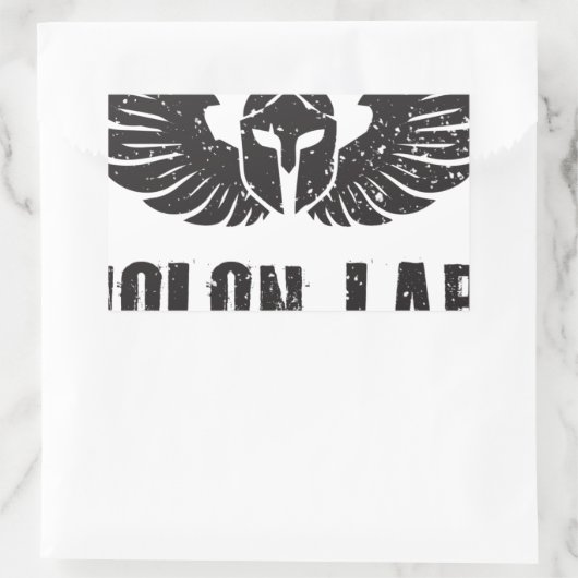 Molon Labe 長方形シール (バッグ)