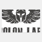 Molon Labe 長方形シール (正面)