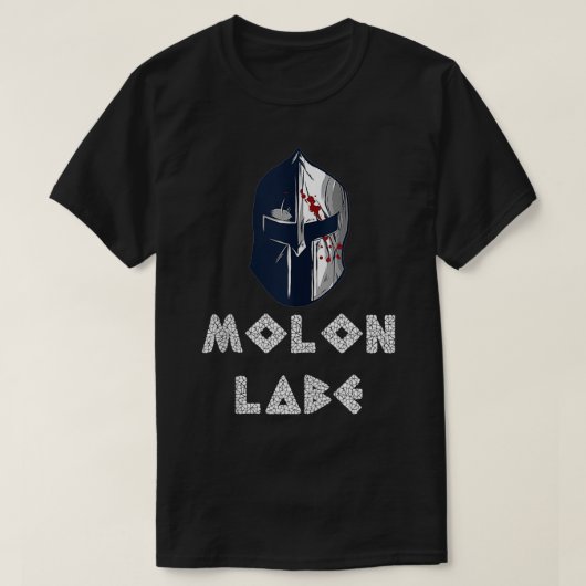 Molon Labe Inspired #molonlabe Related Molonlabe D Tシャツ (デザイン正面)