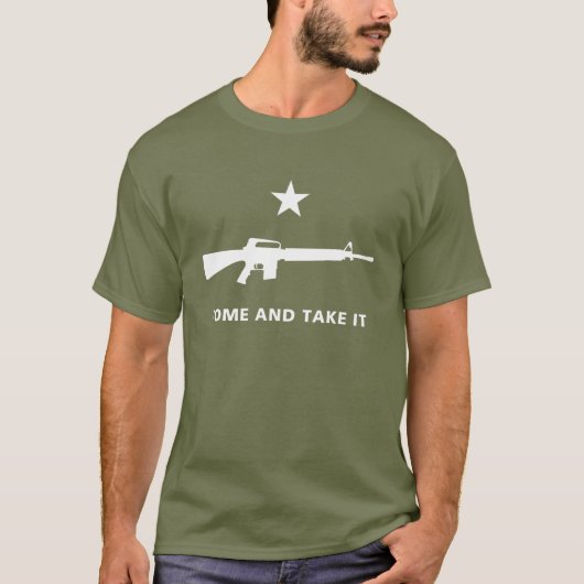 MOLON LABE M16 GONZALESの旗 Tシャツ (正面)