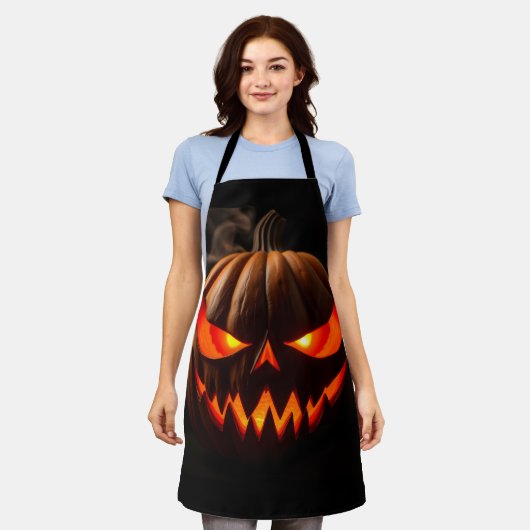 Molten Glow Pumpkin Masterpiece エプロン (着用した状態)