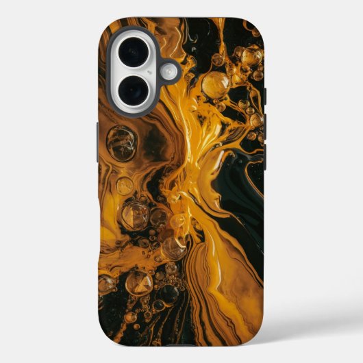 Molten Gold Abstract Case-Mate iPhoneケース (裏面)
