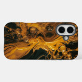 Molten Gold Abstract Case-Mate iPhoneケース (裏面 (横))