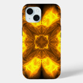 Molten Gold Solar Fractal Art Case-Mate iPhoneケース (裏面)