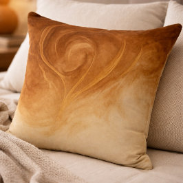 Molten Gold Swirl Throw Pillow クッション