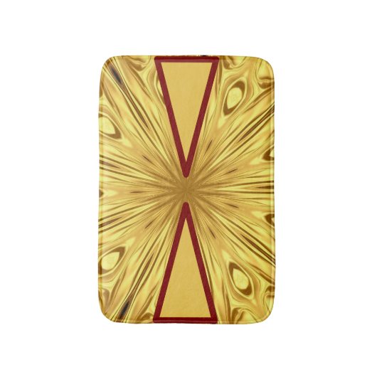 Molten Ore Aesthetic: Gilded Zenith Symmetrical Cr バスマット (正面縦)